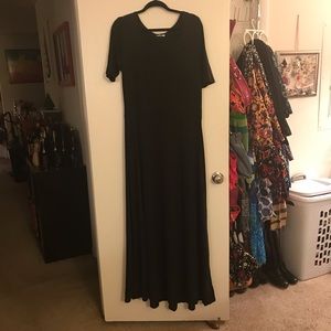 NWOT Black 3x Lularoe Ana Maxi dress
